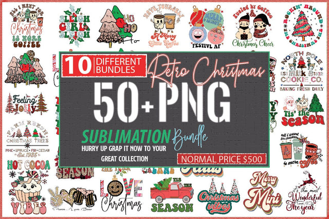 Big Christmas Sublimation Bundle Sublimation Creativeart88 