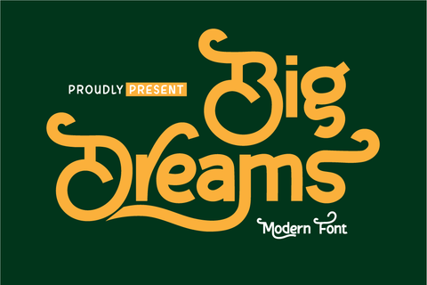 Big Dreams Font twinletter 