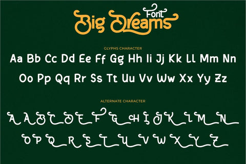 Big Dreams Font twinletter 