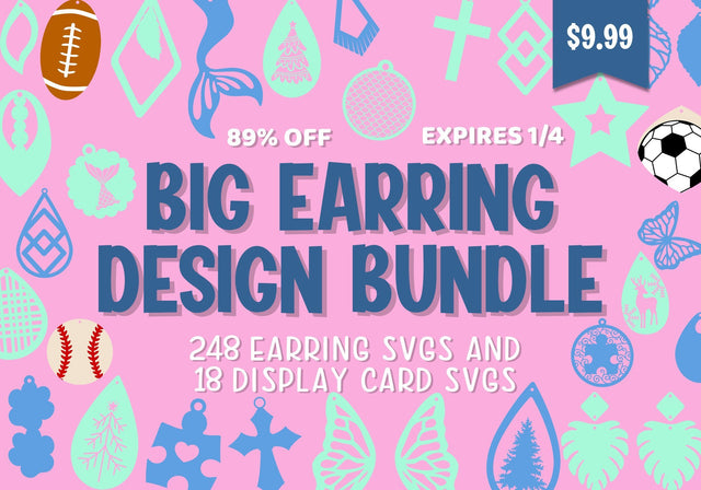 Big Earring Design Bundle Bundle So Fontsy Design Shop 