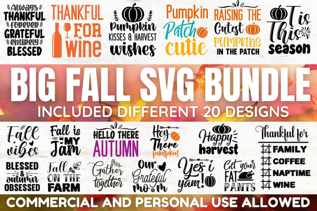 Big Fall SVG Bundle SVG Designangry 