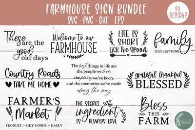 BIG Farmhouse Bundle-Wood Sign Svg Bundle-Kitchen Svg Bundle SVG Linden Valley Designs 