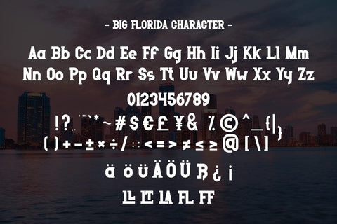 Big Florida - Modern Slab Serif Font Font Masyafi Studio 