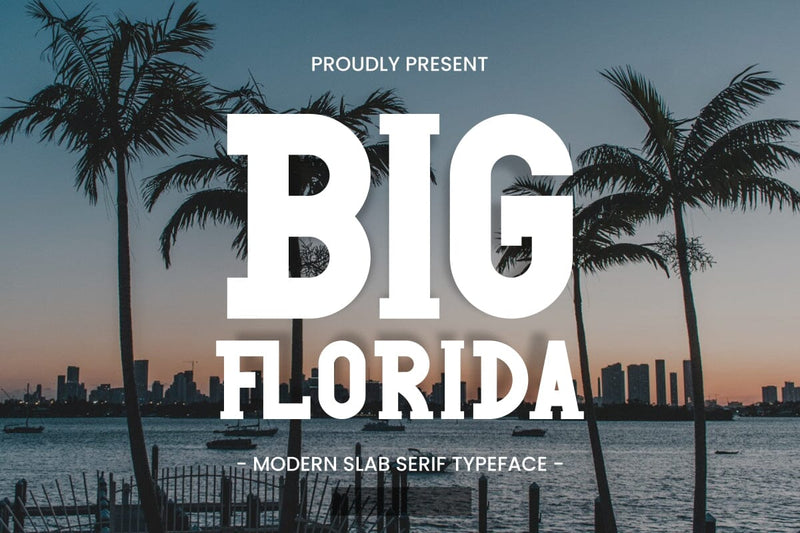 Big Florida - Modern Slab Serif Font Font Masyafi Studio 