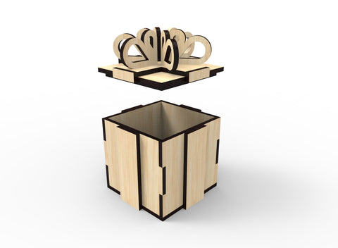 Big Gift box 8X8X10.5 inch / 20X20X27cm SVG Shelly Agronin 