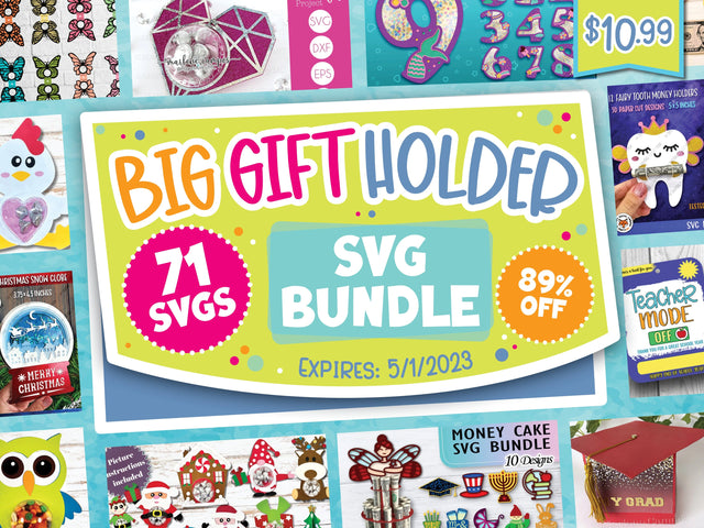 Big Gift Holder SVG Bundle Bundle So Fontsy Design Shop 
