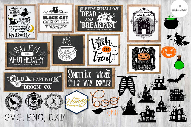 Big Halloween Bundle SVG PNG DXF SVG The Honey Company 