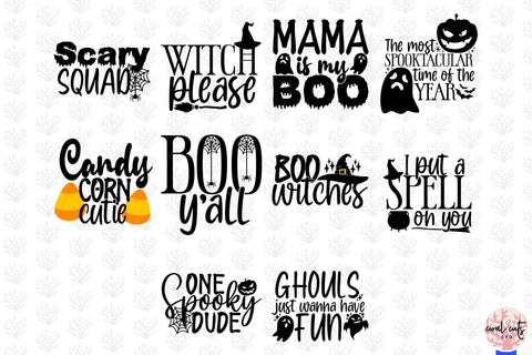 Big Halloween SVG Bundle - 50 Designs Cut Files SVG CoralCutsSVG 