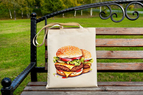 Big Hamburgers Sublimation Clipart Bundle Sublimation Regulrcrative 