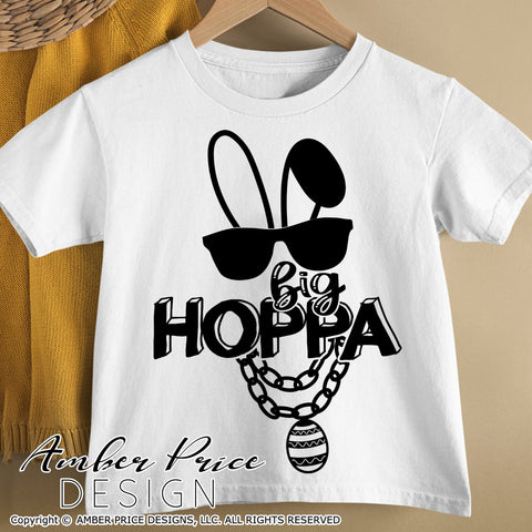 Big Hoppa SVG | Hip Hop Easter SVG | Boy's Easter Shirt SVG PNG DXF | Kid's Easter SVG file | Girl's Easter Bunny SVG | Spring SVG | Amber Price Design SVG Amber Price Design 