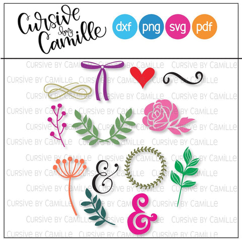 BIG HUGE WEDDING BUNDLE! Jam Packed Only $20 Limited Time SVG Cursive by Camille 