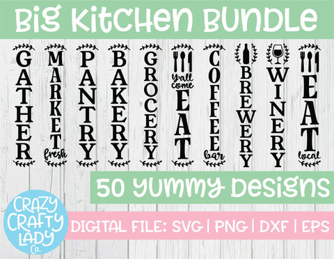 Big Kitchen SVG Cut File Bundle SVG Crazy Crafty Lady Co. 