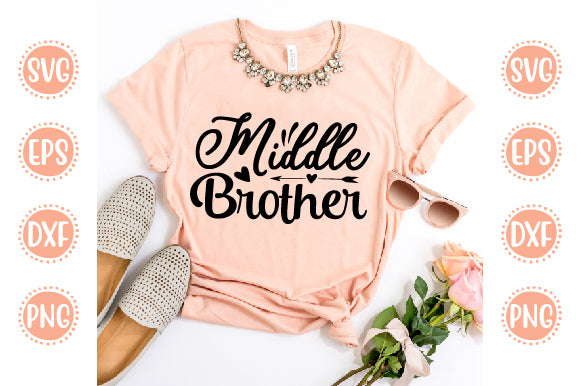 BIG Little Family Svg Design Middle Brother SVG SH_Tee store 