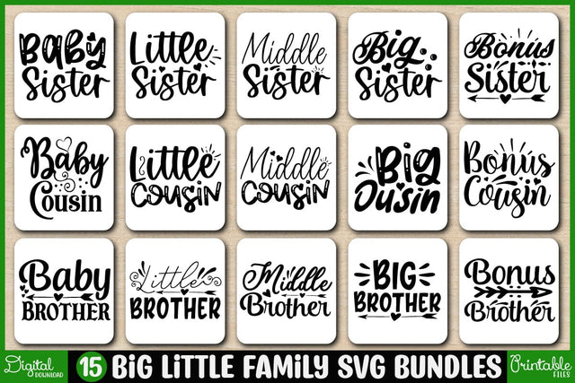 BIG Little Family Svg Designs Bundles-Family Svg - Family Cut File - Family Svg Bundle - Family Quote Svg - Family Saying Svg - Family Design SVG SH_Tee store 