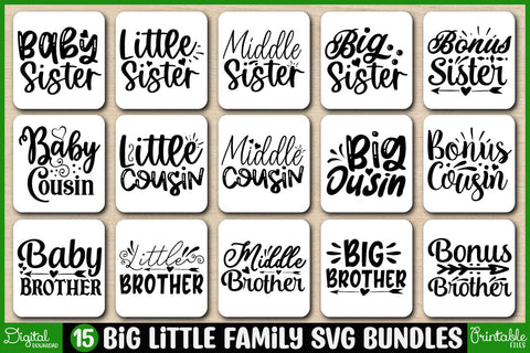 BIG Little Family Svg Designs Bundles-Family Svg - Family Cut File - Family Svg Bundle - Family Quote Svg - Family Saying Svg - Family Design SVG SH_Tee store 