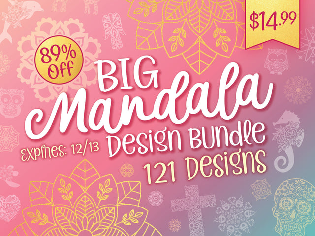 Big Mandala Design Bundle Bundle So Fontsy Design Shop 