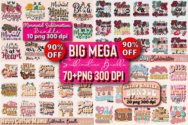 Big Mega Sublimation Bundle Sublimation SVGArt 