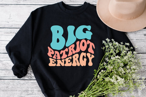 Big Patriot Energy svg Unisex Sweatshirt svg, Patriot Party Sweater svg, America First svg, Patriotic Sweater svg, Land that I love svg, Make America Great Again SVG Fauz 