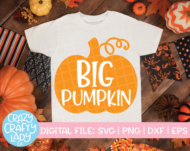 Big Pumpkin | Fall SVG Cut File SVG Crazy Crafty Lady Co. 