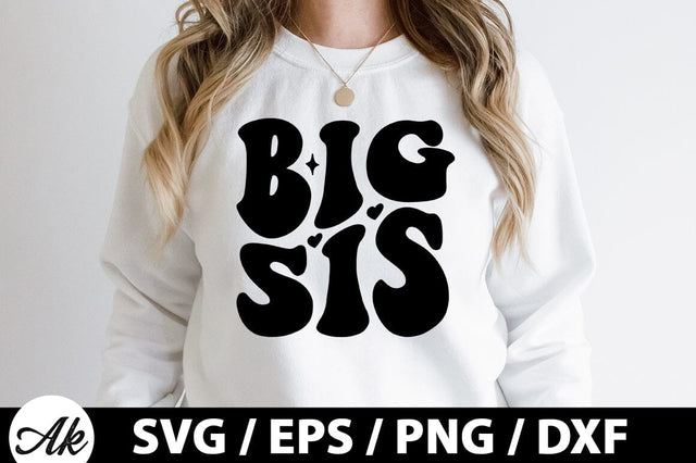 Big sis Retro SVG SVG akazaddesign 