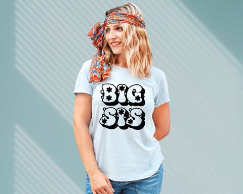 Big sis svg, Big sis png, Big sis cut file, Retro big sister svg, Retro new baby svg, Big sister png, Big sister svg SVG MAKStudion 