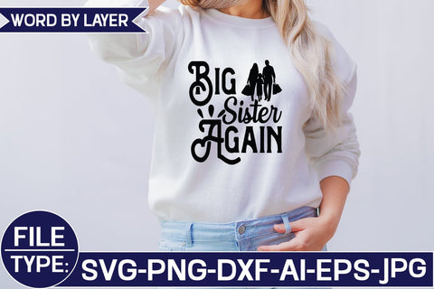 Big Sister Again SVG Cut File SVG Studio Innate 