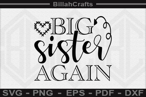 Big Sister Again SVG File SVG BillahCrafts 
