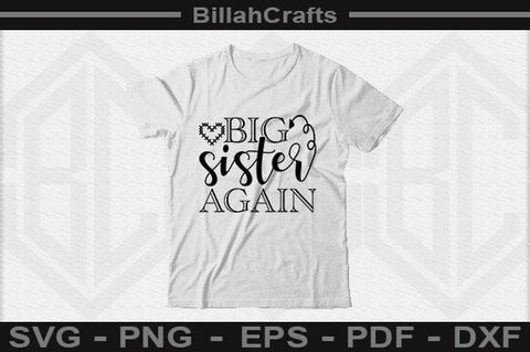 Big Sister Again SVG File SVG BillahCrafts 