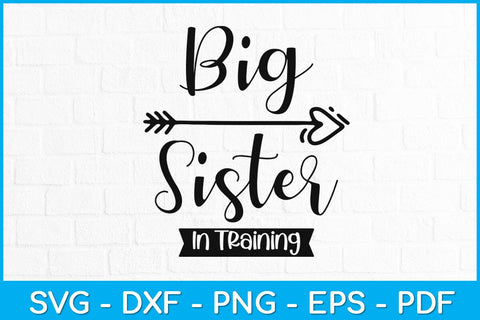 Big Sister In Training Siblings Svg Design SVG artprintfile 