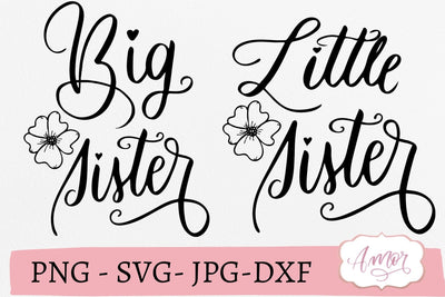 Big sister little sister SVG SVG Amorclipart 