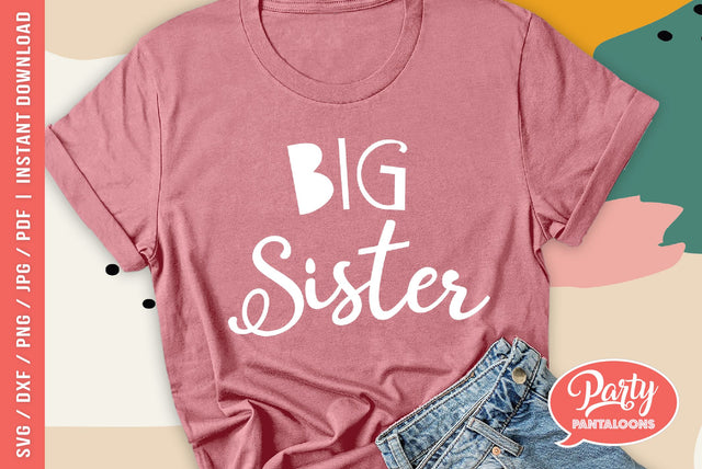 BIG SISTER | my big sister SVG SVG Partypantaloons 