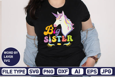 Big Sister SVG Cut File SVG DesignPlante 503 
