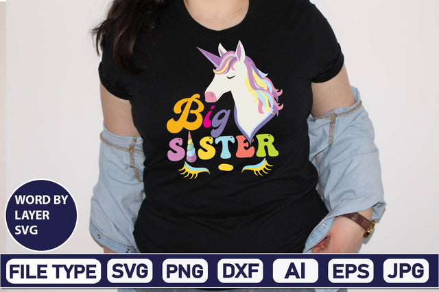 Big Sister SVG Cut File SVG DesignPlante 503 