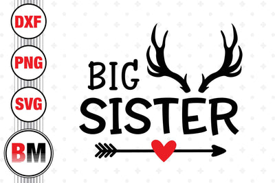 Big Sister SVG, PNG, DXF Files SVG BMDesign 