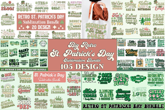 Big St. Patrick's Day Sublimation Bundle Sublimation Rupkotha 