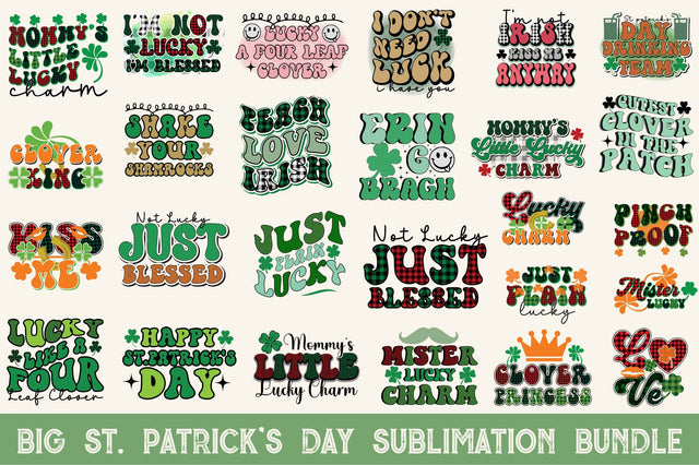 Big St, Patrick's Day Sublimation Bundle Sublimation Rupkotha 