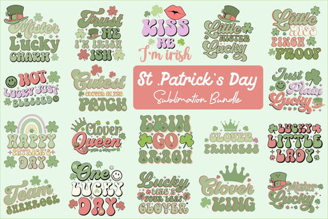 Big St. Patrick's Day Sublimation Bundle Sublimation Rupkotha 