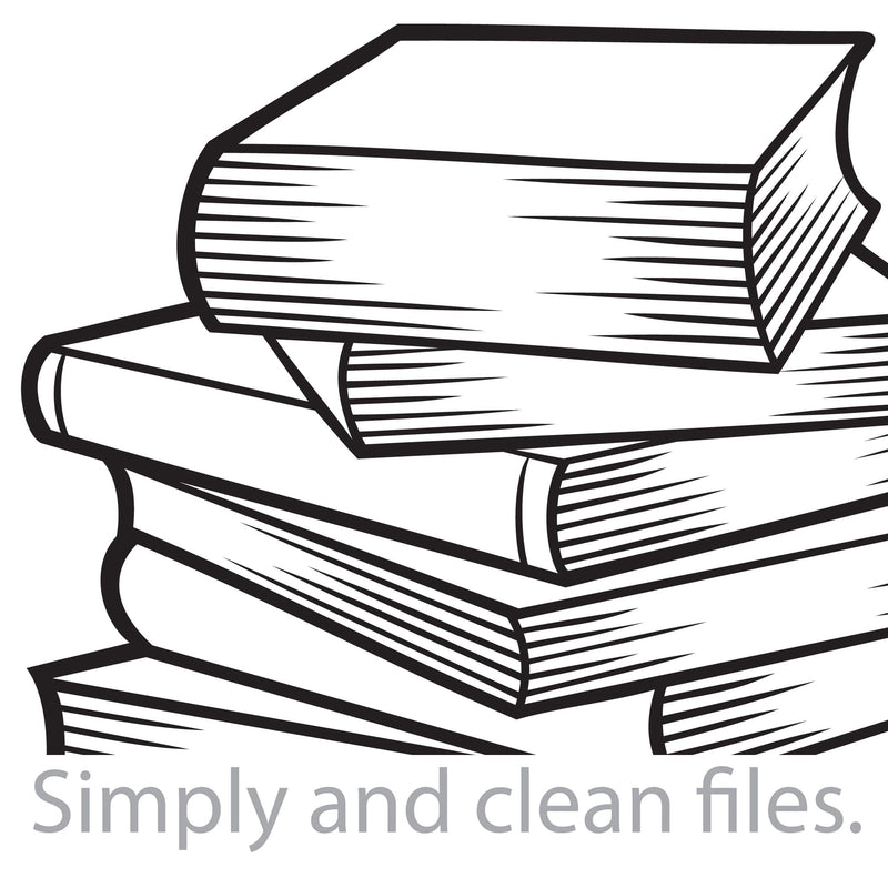 Big stack of books. Cut files for Cricut. Clip Art (eps, svg, pdf, png ...