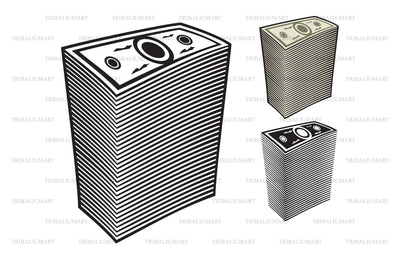 Big stack of money SVG TribaliumArtSF 