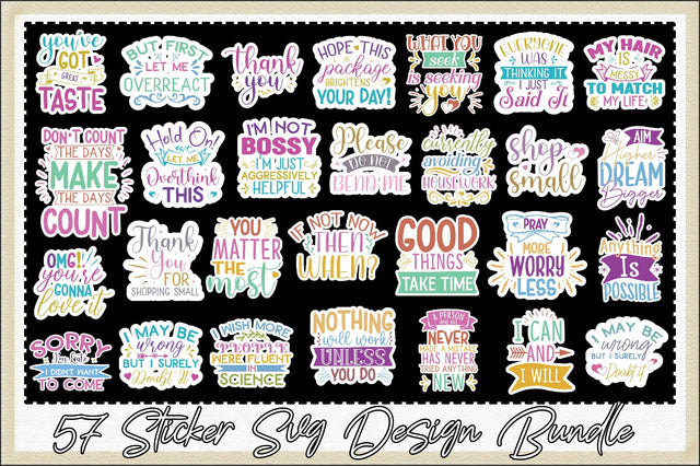 Big Sticker Svg Bundle SVG Creativeart88 