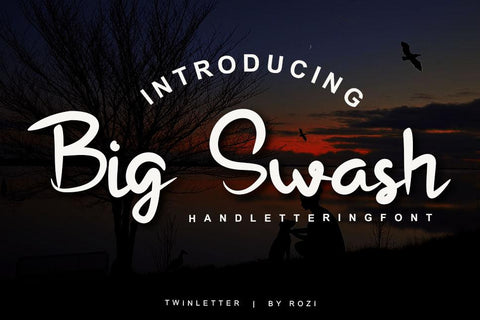 Big Swash Font twinletter 