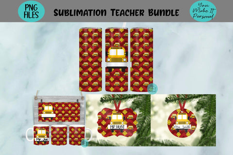 BIG Teacher and Bus Driver Bundle for Sublimation Sublimation You Make It Personal 