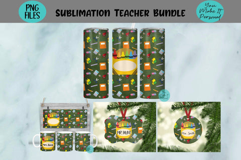 BIG Teacher and Bus Driver Bundle for Sublimation Sublimation You Make It Personal 