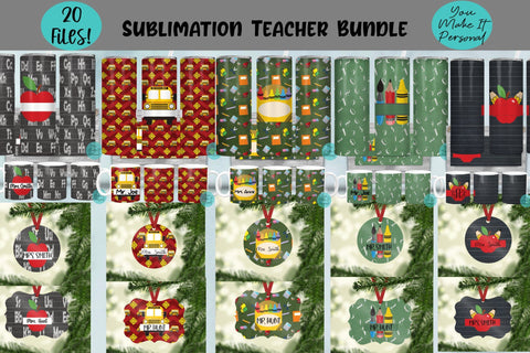 BIG Teacher and Bus Driver Bundle for Sublimation Sublimation You Make It Personal 