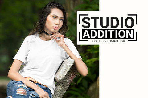 BIG Woman T-Shirt Mock-Up Bundle Mock Up Photo SH_Tee store 