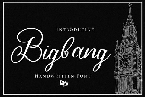 Bigbang - Handwritten Font Font Dm Letter Studio 