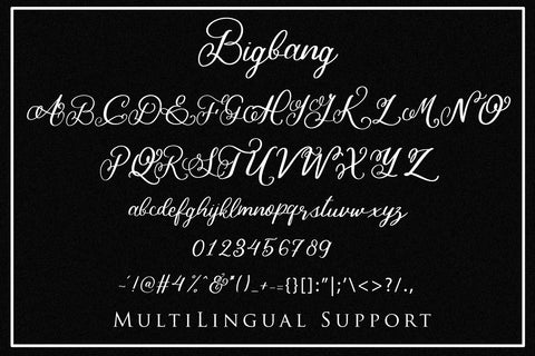 Bigbang - Handwritten Font Font Dm Letter Studio 