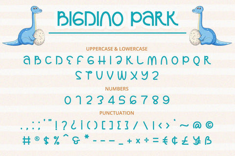 Bigdino Park - A Playful Font Font Alpaprana Studio 