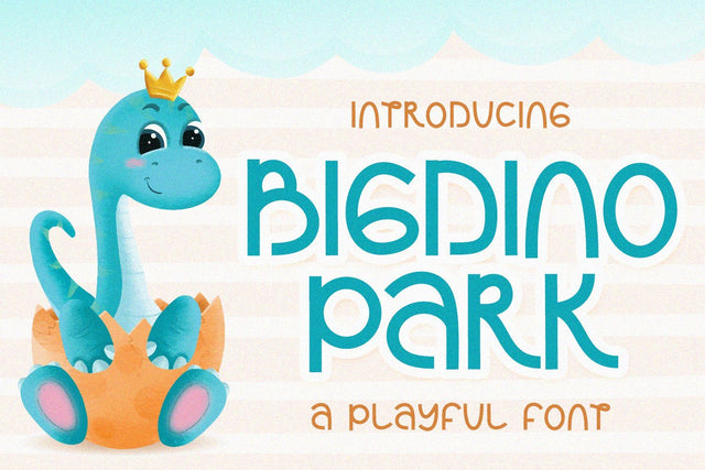 Bigdino Park - A Playful Font Font Alpaprana Studio 