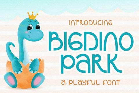 Bigdino Park - A Playful Font Font Alpaprana Studio 
